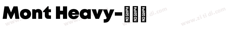 Mont Heavy字体转换